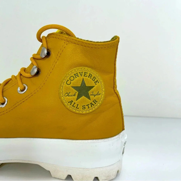 Converse Chuck Taylor All Star Leather Lugged High Top sneaker gortex waterproof - Picture 7 of 14